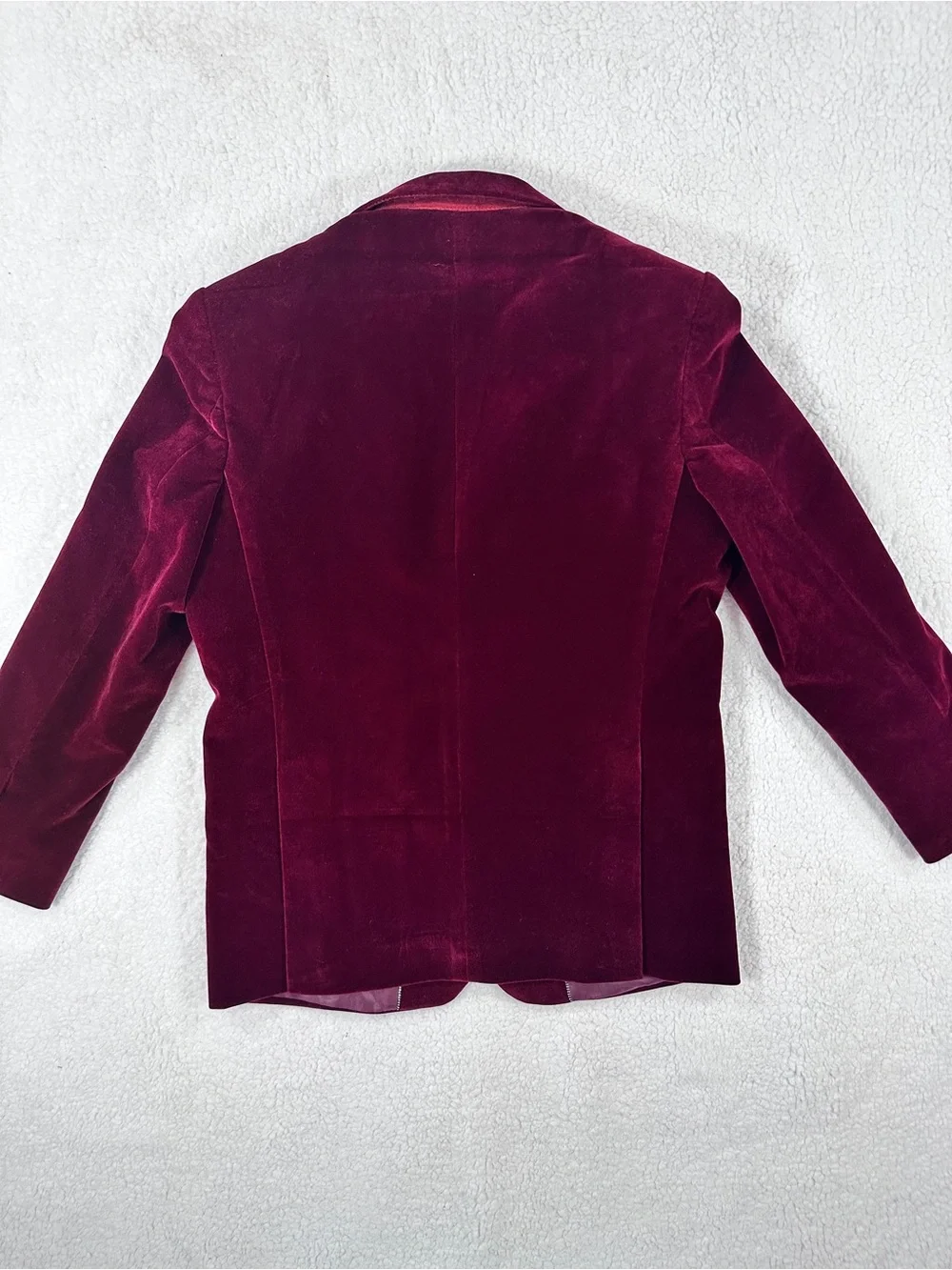 Children's Velvet Blazer - Burgundy Red Size 10 NWOT